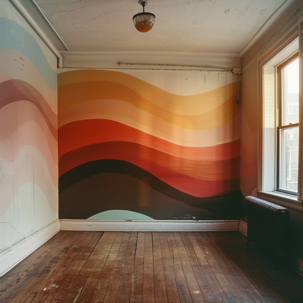 pomieszczenie po malowaniu