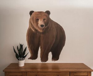 druk naścienny misia